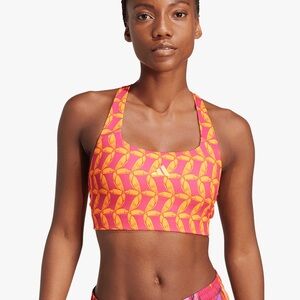 adidas farm rio Pink and Orange Sports Bra
